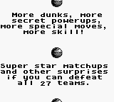 NBA Jam Tournament Edition screenshot 5 for GameBoy